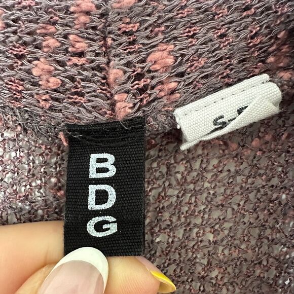 BDG Urban Outfitters Oversized Open Front Cardigan Purple Size SP - Picture 3 of 5